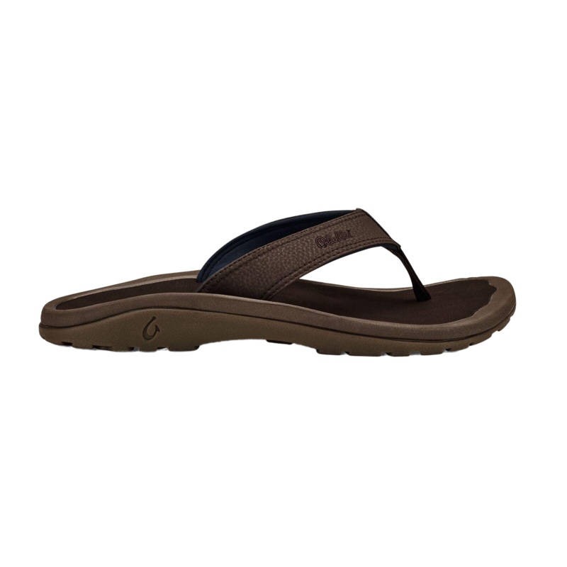 OluKai Mens 'Ohana Sandals-Dark Wood