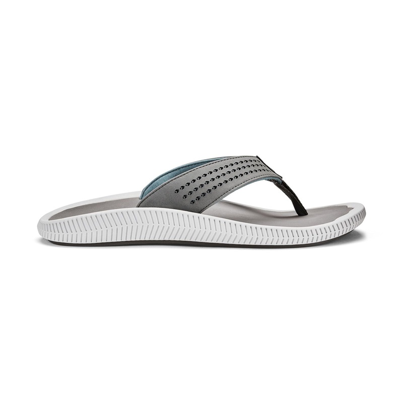 OluKai Mens Ulele Sandals-Stone/Stone