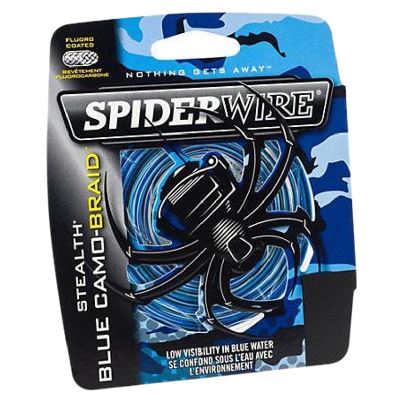 SpiderWire Stealth Blue Camo Braid - 200yd