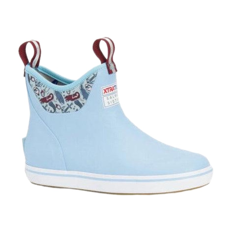 XtraTuf Ankle Deck Boot Light Blue Mermaid