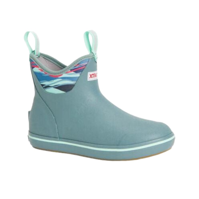 Xtratuf Womens Ankle Deck Boot Trooper Blue/Beach