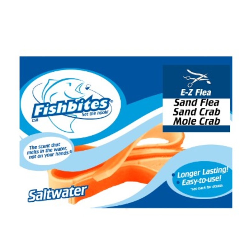 Fishbites E-Z Sandflea 1/2" x 12"-Orange