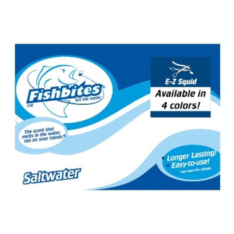 Fishbites E-Z Squid 1/2" x 12" Chartruese