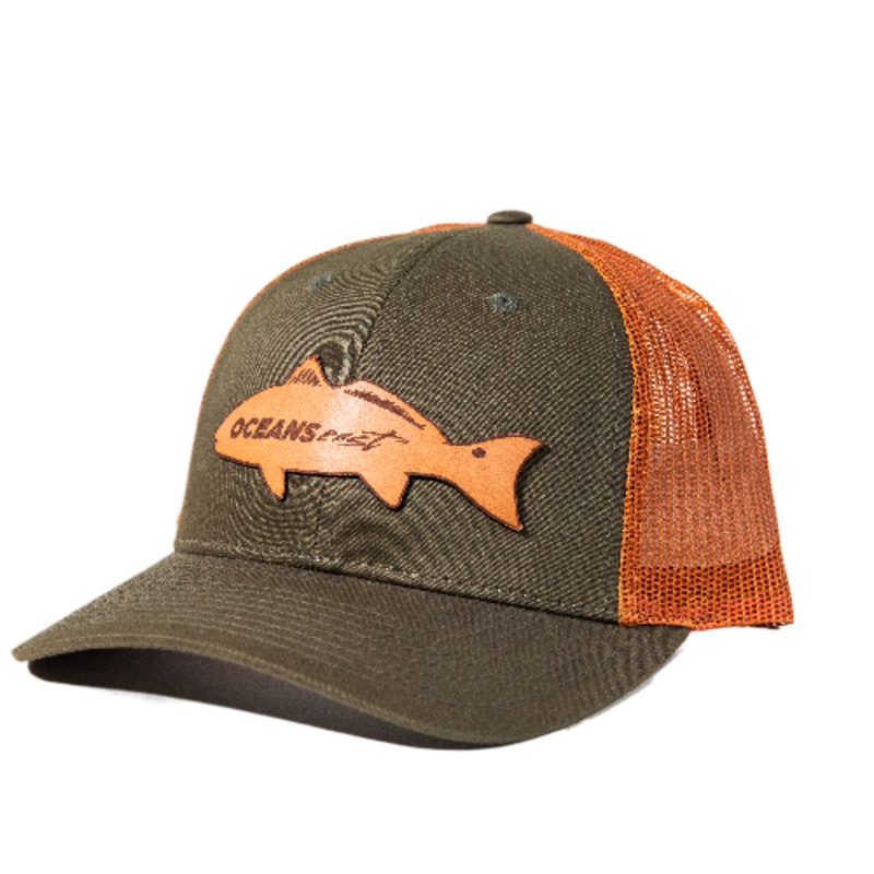 Redfish Leather Patch Hat