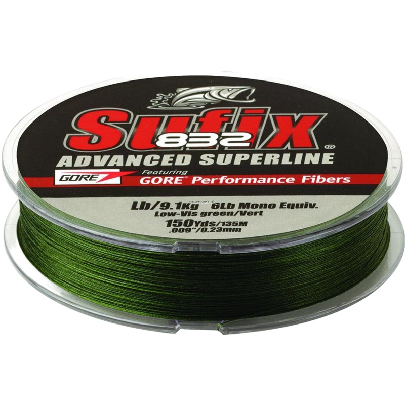 Sufix 832 10lb 150yd Lo-Vis Green
