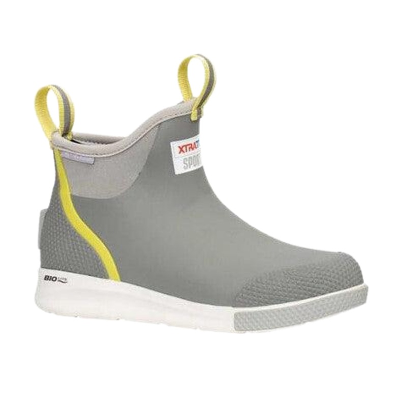 Xtratuf Womens Ankle Deck Boot Sport Gray/Yellow