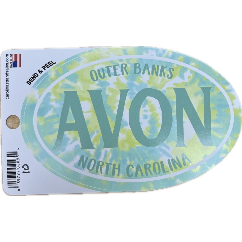 Decal - Avon Green Tie Die Large