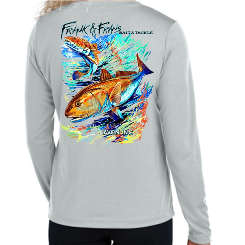 F&F Drum Splash Women's VNeck Wicking