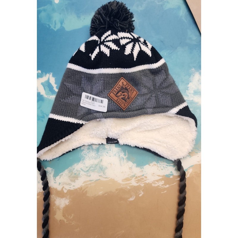 F&F Holloway  223825 Diamond Leather Patch Beanie