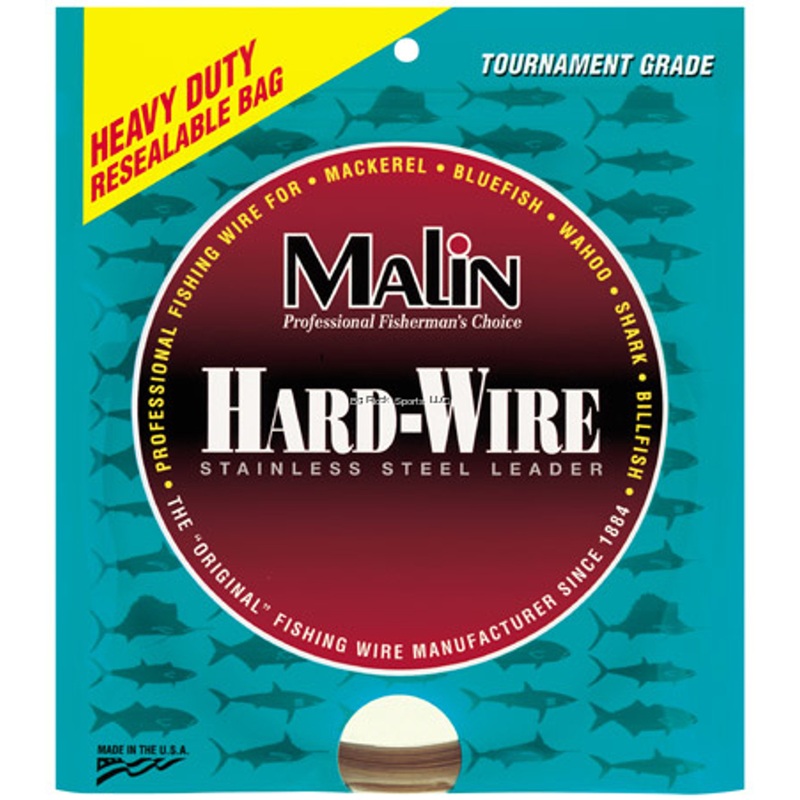Malin LC1-42 Hard-Wire Stainless Leader Wire, Coffee, 42' Coil, .010