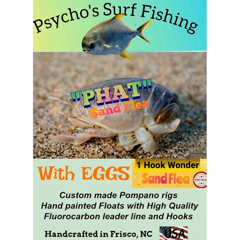 Psycho's Surf Fishing "PHAT" Sand Flea with Eggs