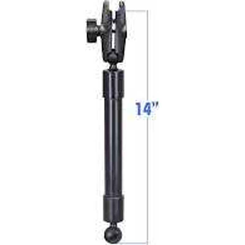 Ram 1" to 1" Ball Ext Pole 14" Lng w/Arm