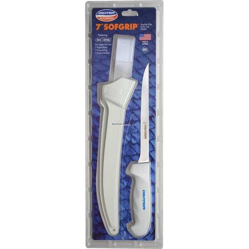 Dexter SG133-7-WS-1PCP SofGrip 7" Narrow Fillet Knife, With Sheath