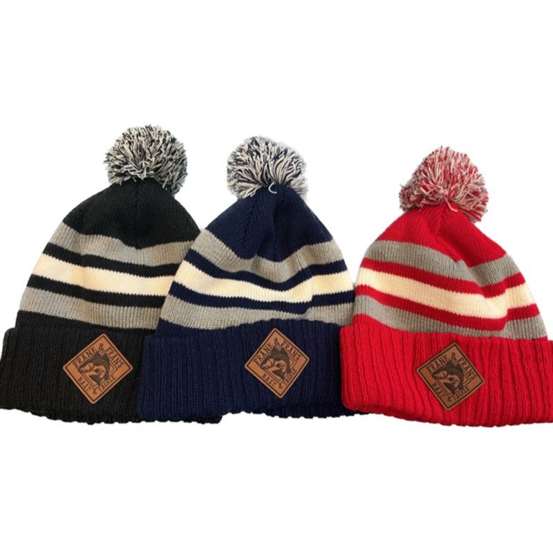 F&F Leather Patch Fahrenheit 321 Beanie