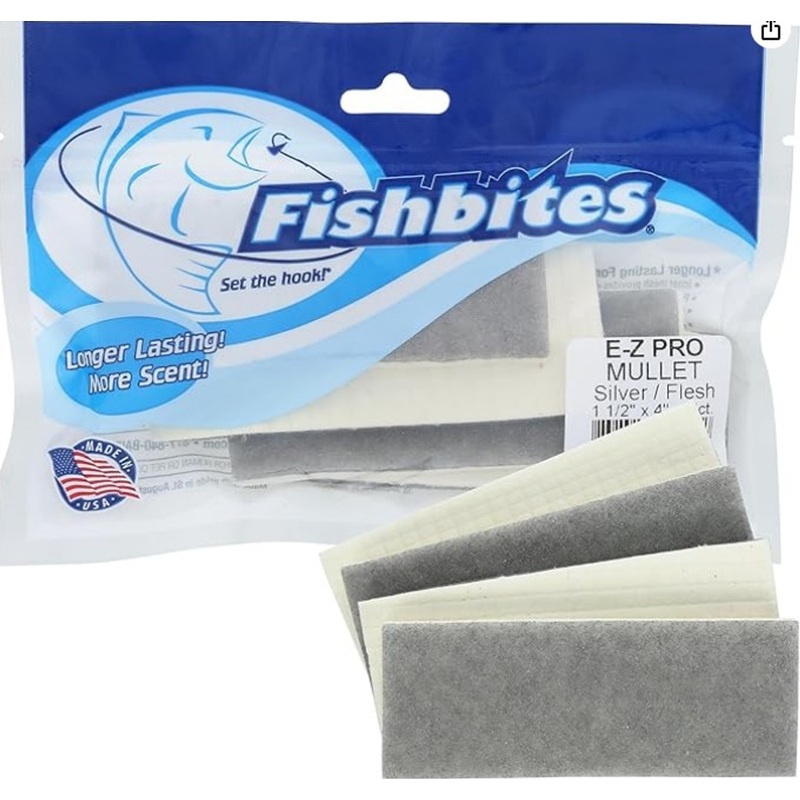 Fishbites E-Z Pro Mullet Grey Flesh