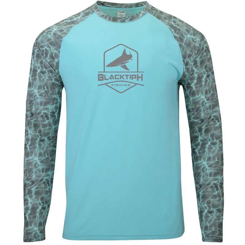 BlacktipH Interlock Performance LS Shirt with Shoreline Sleeves