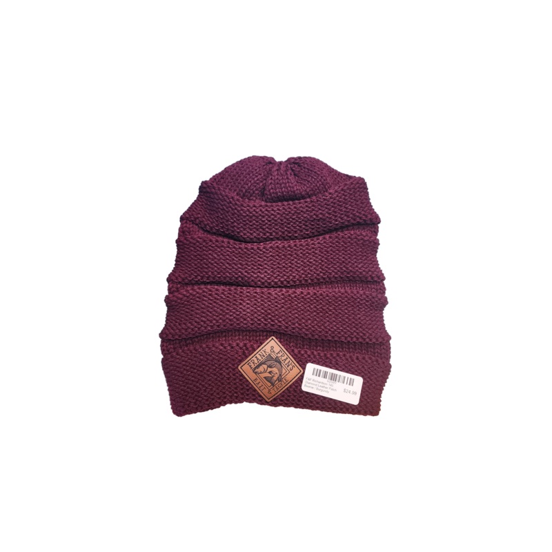 F&F Richardson 145 Diamond Leather Patch Beanie