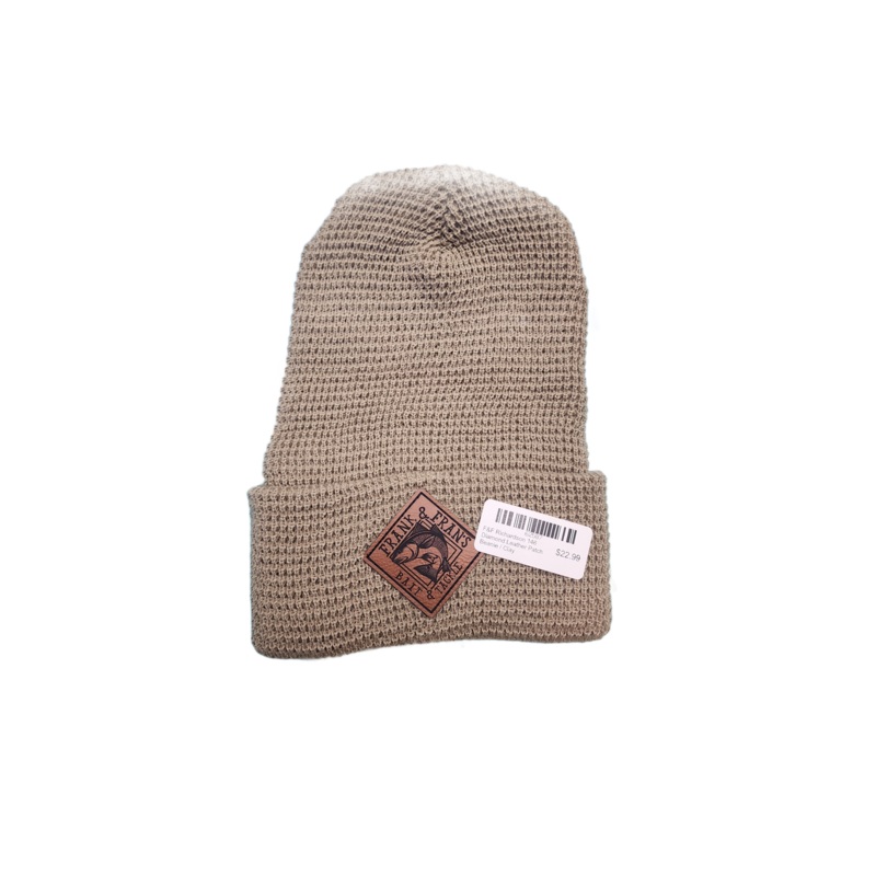F&F Richardson 146 Diamond Leather Patch Beanie