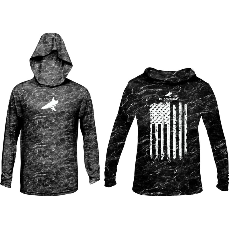 BlacktipH Patriotic Performance Distressed Hoodie