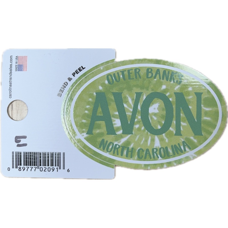 Decal - Avon Green Tie Die Small