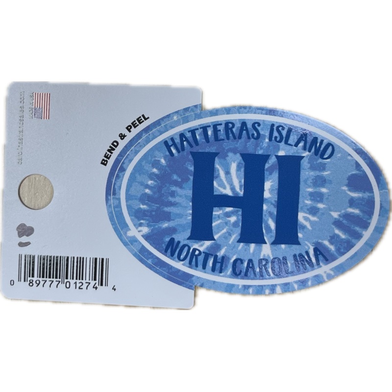 Decal-Tie Dye Blue Small
