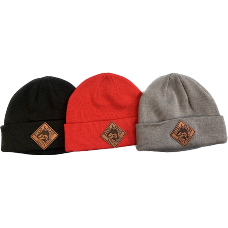 F&F Leather Patch Pacific P603K Beanie