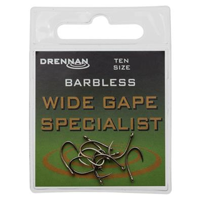 Drennan Barbless Wide Gape Specialist Hooks