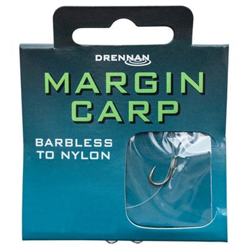 Drennan Margin Carp Barbless Hooks-to-Nylon