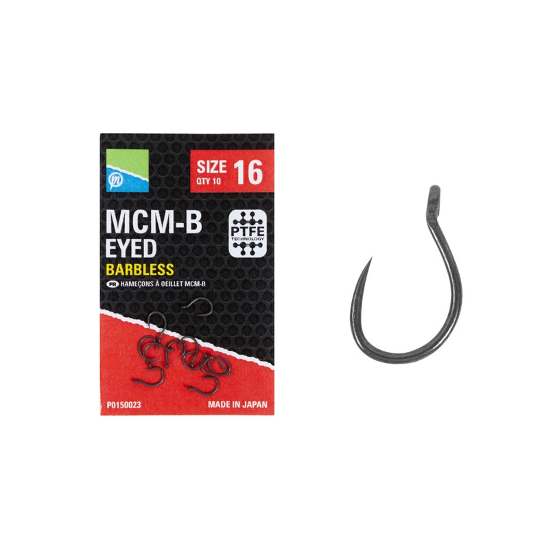 Preston Innovations MCM-B Eyed Barbless Hooks