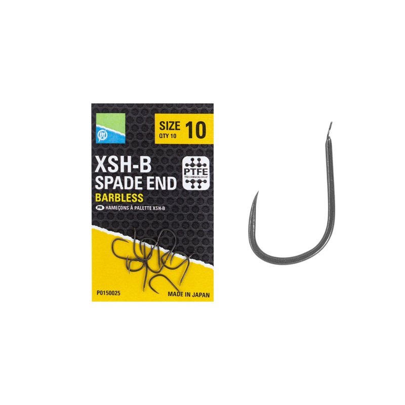 Preston Innovations XSH-B Spade End Barbless Hooks
