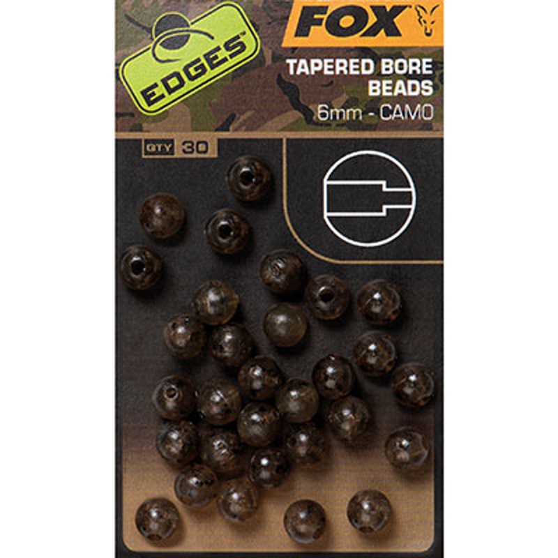 Fox Tapered Bore Beads 6mm Camo