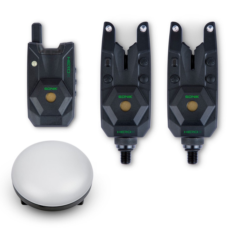 Sonik Hero X 2 1 Bite Alarm Set